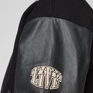 แจ็คเก็ตวาร์ซิตี้ลำลองแบบสั่งทำพิเศษสำหรับฤดูใบไม้ผลิ ตัวเสื้อทำจากผ้าขนสัตว์ แขนเสื้อทำจากผ้าสแปนเด็กซ์/โพลีเอสเตอร์ แบบ OEM ติดซิปด้านหน้า กันลม ระบายอากาศได้ดี - Product Image 6