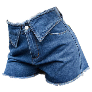 Fashion <b>Women</b> Vintage Sexy <b>Denim</b> <b>Cargo</b> <b>Shorts</b> High Waisted Washed Frayed Ripped Skinny Fit Summer Casual Streetwear Hot Pants - Product Image 6