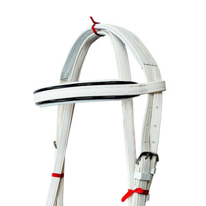 Heavy Duty Solid Color Leather Horse Bridle Premium Quality Durable Genuine Equestrian Riding Customizable Reusable Design - Product Image 3
