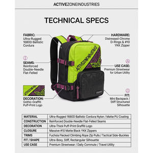 Mochila Mini Asimétrica Personalizada OEM de Nailon Cordura 1680D, Estilo Urbano y Táctico - Product Image 5