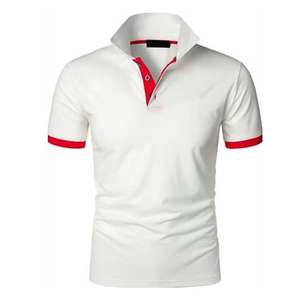 Polo de Verano Casual de Alta Calidad para Hombre, Camiseta Polo de Manga Corta de Algodón para Hombre, Precio al por Mayor, Transpirable, Dos Colores - Product Image 1