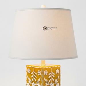 Portavelas Cuadrado Amarillo Hecho a Mano |   Decoración Ligera y Ecológica para el Hogar en Pascua - Product Image 2