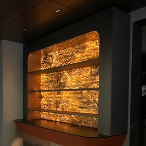 Argmac <b>bar</b> cabinet and counter Solid Teak Wine Storage Cabinet with Flat Panel Doors and Wood Handle - Product Image 3