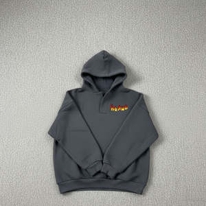 Sudadera con Capucha Extra Grande para Mujer, Diseño 2026, Color Gris Oscuro, 100% Algodón, Hombros Caídos, Sudadera Cálida de Invierno para Mujer - Product Image 1