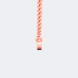 Collier pendentif solitaire en diamant rond serti clos 0,05 carats total - Product Image 5
