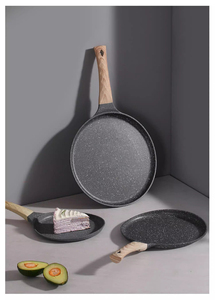 Tawa antiadherente con revestimiento de granito premium para cocinar sin aceite, con un diseño elegante y un cuerpo resistente. - Product Image 4