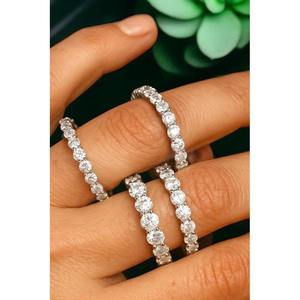 Excellent Quality Fashion Moissanite Diamond Ring for Women Anniversary Promise Ring Available at Affordable Price - Product Image 2