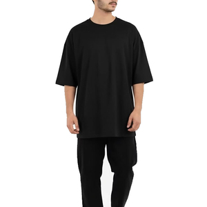 เสื้อยืดคอกลมโอเวอร์ไซส์สำหรับผู้ชาย ทรงหลวม ผ้าฝ้าย แขนสั้น สวมใส่สบาย ระบายอากาศได้ดี แฟชั่นเสื้อท่อนบนสำหรับฤดูร้อน ใส่ได้ทุกวัน - Product Image 3