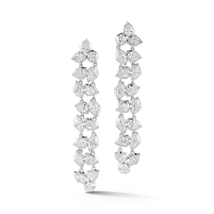 ต่างหูแบบห้อยทรงดอกป๊อปปี้ประดับเพชรทรงมาร์คีส์ ทรงกลม และทรงหยดน้ำ ต่างหูแบบห้อยรูปทรงผสมผสาน ต่างหูทองคำสำหรับเจ้าสาว เครื่องประดับสุดหรู - Product Image 5