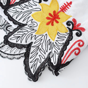 Jupe de plage polynésienne hawaïenne faite à la main en coton respirant et écologique, patchwork floral, grande taille, pour femmes, haute qualité - Product Image 6