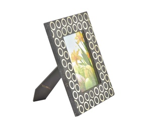 Cadre photo en os incrusté noir et blanc fait à la main, cadre photo en os incrusté antique, cadres photo et images en os incrusté - Product Image 1