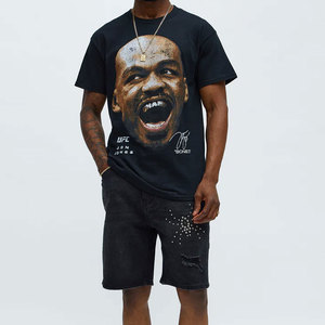 Shorts en jean pour hommes sur mesure, sportifs, écologiques, imperméables, à séchage rapide, respirants, déchirés avec poches latérales – Vente en gros - Product Image 2