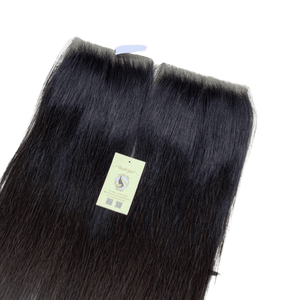 ผมเวียดนามแท้แบบตรงธรรมชาติ  ขนาด 5x5 HD Lace Closure  สำหรับผู้หญิงผิวสี  ปมเล็ก  ขายดี - Product Image 1