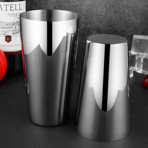Shakers à cocktails Boston en acier inoxydable sans poids, ustensiles de bar, shakers à cocktails 20oz 25oz, boîtes métalliques pour barman - Product Image 4