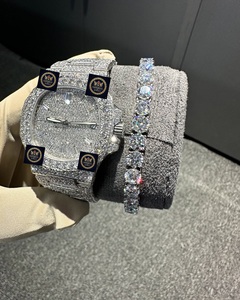 Nuevo Reloj Imperial Jewels de Lujo, Totalmente Adornado con Moissanita, Mecánico Automático de 42 mm, Esfera de Acero Inoxidable con Cristal, Resistente al Agua 10 Bar - Product Image 2