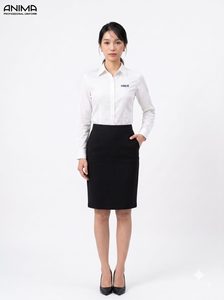 ANIMA HNUE Women's Business <b>Shirt</b> Breathable Wrinkle-Free <b>Office</b> Uniform - Product Image 1