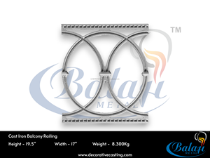 Pièces de portail de balcon et de jardin robustes en fonte, modernes, sans cadre, réglables, finition sablée super résistante, poli à haute brillance, protection UV - Product Image 3