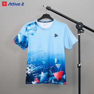 Camiseta Deportiva Unisex Personalizada de Bádminton ACTIVE II, Ligera, de Secado Rápido, Elástica y Transpirable, 100% Poliéster, OEM ODM - Product Image 2
