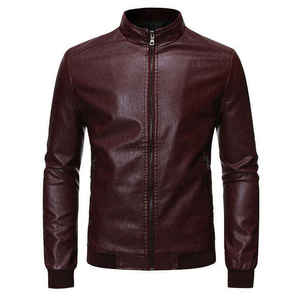 Luxury <b>Leather</b> Men zipper <b>Jacket</b> Genuine <b>Leather</b> <b>Jacket</b> Breathable Waterproof <b>Leather</b> <b>Jacket</b> Custom Design OEM - Product Image 1