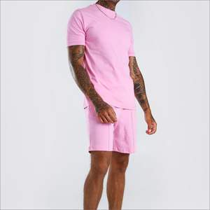 Ensembles de T-shirts et Shorts pour Hommes en Polyester/Coton, Style Urbain, Respirants, Imprimés Personnalisés, Grande Taille, Vente en Gros OEM, Faible MOQ, Collection Été - Product Image 3