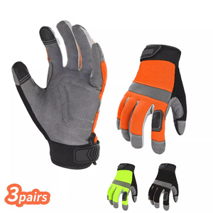 ถุงมือหนังสังเคราะห์ Amara แบบกลไก สำหรับงานหนัก ป้องกันอันตราย ทนทาน รับแรงกระแทก  รับทำโลโก้ ดีไซน์ใหม่ - Product Image 2