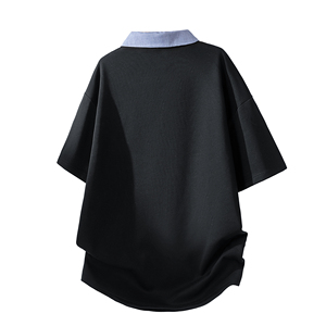 Chemise d'été pour homme 2026 Nouvelle Collection 100% Coton avec Logo Avant et Poche Design Uni Décontracté Respirant Manches Courtes 220g Service OEM - Product Image 4