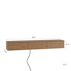 Mobile TV Moderno da Parete da 67 Pollici con LED a 16 Colori, Mobile Intrattenimento da 55, 60, 65 Pollici - Product Image 5
