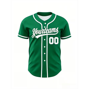 Camiseta de Béisbol Unisex Transpirable, Talla Grande, Tejido de Malla de Seda/Algodón, Logotipo Personalizado OEM Impreso, Impresión Digital, Antibacteriana - Product Image 2