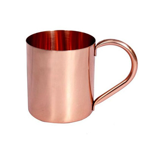 Custom Logo Wholesale Hammered Pure Copper Mug Handcrafted Moscow Mule Cup Barrel Shape Cocktail <b>Metal</b> Drinkware Mugs Copper Mug - Product Image 4