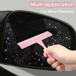 Raschietto doccia in silicone di piccole dimensioni, detergente senza aloni per specchi e piastrelle del bagno, raschietto per vetri e finestrini auto - Product Image 4