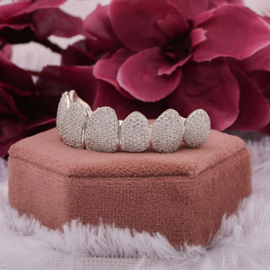 Grillz de luxe personnalisés avec diamants pour hommes et femmes – Collection de bijoux de mode urbaine élégante - Product Image 3