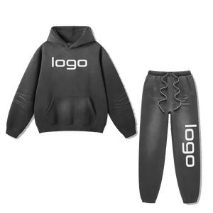 Ensemble de survêtement personnalisé pour homme : sweat à capuche et pantalon de jogging en coton, design exclusif, manches longues - Product Image 2