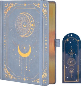 Cuaderno de tapa dura A5 con rayas para escribir, diario vintage con marcapáginas, para el trabajo, la escuela y tomar notas - Product Image 4