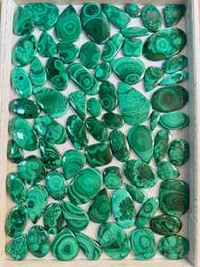 Natural Malachite Cabochon Wholesale Bulk Lot Green Loose Gemstone for Jewelry Making Pendant Ring Earrings , indian suppler - Product Image 3