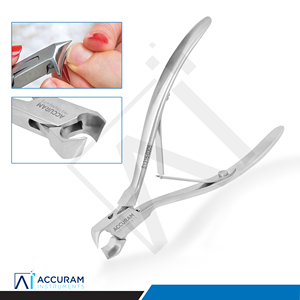 Cortauñas de Acero Inoxidable Accuram de Alta Resistencia con Forma de Luna, Pinza para Cutículas de Mandíbula Ancha, Herramienta de Manicura y Pedicura para Uñas Gruesas - Product Image 3
