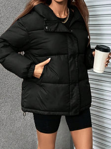 Nouvelles vestes matelassées décontractées pour femmes, grandes tailles, et manteaux d'hiver brillants pour femmes, vente en gros - Product Image 3