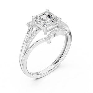 Motlani jewels Bague de fiançailles 10K avec diamant CZ pour femme - Product Image 3