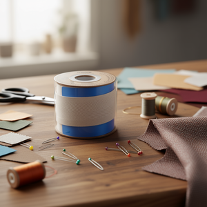 Nastro di cotone Ilan 3,5 cm x 5 m con motivo a spina di pesce per cucito e artigianato - Product Image 2