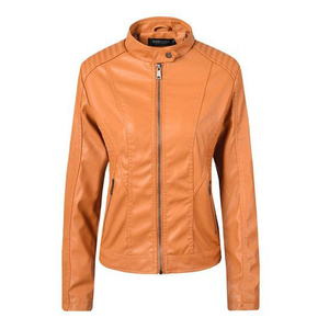 Chaqueta Corta de Mujer en Piel Sintética de Oveja con Cuello de Piel Vegana, Cierre de Cremallera, Resistente al Viento, Ecológica y Transpirable, Abrigo de Invierno - Product Image 5