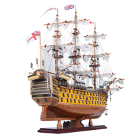 Maquette de navire HMS Victory peinte, modèle de navire en bois de 60 cm à assembler, produits artisanaux, décorations pour la maison