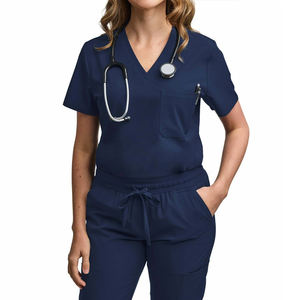 Uniformes de Hospital Unisex al por Mayor, Conjuntos de Uniformes de Enfermería de Secado Rápido, Conjuntos de 2 Piezas, Top y Pantalones para Enfermeras a la Moda - Product Image 2