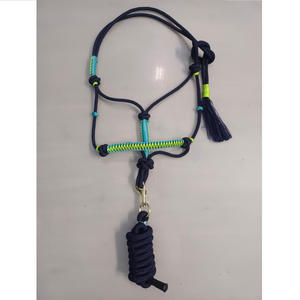 Good Quality Horse Bridle Custom Logo PP <b>Rope</b> Horse Halters With <b>Lead</b> for Sale Horse Riding PVC Halter - Product Image 4