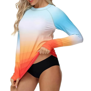 Camiseta de Protección Solar de Manga Larga para Mujer, Diseño Único 2026, Diseño Personalizado, Secado Rápido, Impresión por Sublimación, para Surf - Product Image 4