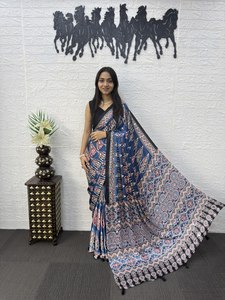 <b>Green</b> <b>Silk</b> Saree With Embroidery Traditional Women's Wear India Pakistan Wedding Engagement All Seasons - Product Image 6