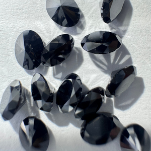 TIARAS JEWELS Diamant naturel fantaisie noir foncé ovale à facettes taille brillant 7mm*5mm, diamant en vrac de l'origine du Gujarat pour la fabrication de bracelets - Product Image 4
