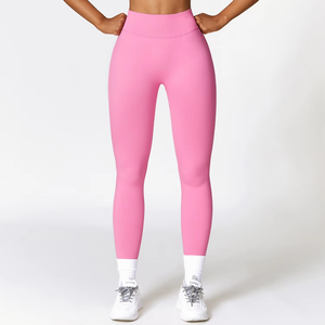 Leggings de sport et yoga pour femmes, best-sellers, coupe ajustée en V, taille haute, effet push-up, pour l'entraînement, la course et le yoga - Product Image 2