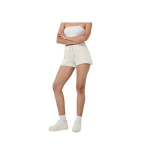 Shorts de détente en coton pour femmes, taille haute, avec cordon de serrage, décontractés, pour l'été et la gym, logo personnalisé, vente en gros OEM - Product Image 5