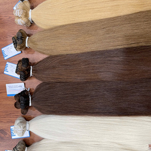 Cheveux humains 100% naturels, lisses et brillants, disponibles en plusieurs couleurs, sans perte de cheveux, prêts à être expédiés, parmi les plus vendus. - Product Image 4
