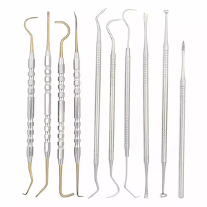 Détartreur dentaire en acier inoxydable pour l'élimination de la plaque dentaire, réutilisable, meilleurs résultats, instruments pour ponts osseux, certifié CE Classe I - Product Image 1