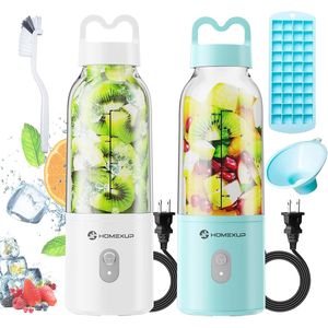 Frullatore Portatile da 175W 17 OZ/500 ML, Set di 2 Frullatori per Smoothie e Ghiaccio Tritato per Uso Domestico - Product Image 1